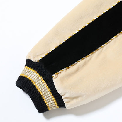 TOYO ENTERPRISE Lot No. TT15795-119 / Mid 1950s Style Velveteen (Two-tone) × Acetate Souvenir Jacket “TIGER HEAD” × “GOLD DRAGON”