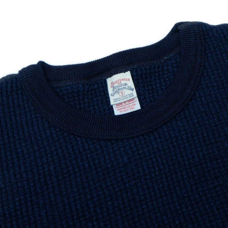 UES ビッグワッフルＴシャツ インディゴ