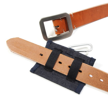 カラビナ付き ベルトポーチ:デニム