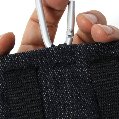 カラビナ付き ベルトポーチ:デニム