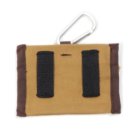 カラビナ付き ベルトポーチ:ブラウン