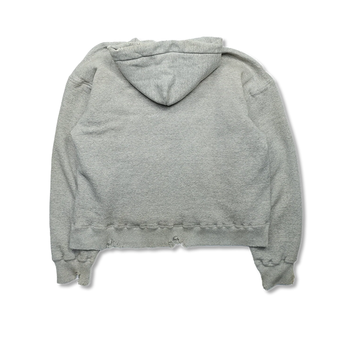 FULL COUNT 3770-1 Fading Double Face Sweat Hoodie(damage less):Gry Egg/Blk Egg/Pnk Gry/Egg