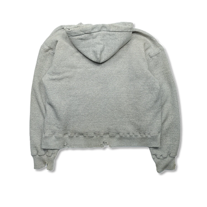 FULL COUNT 3770-1 Fading Double Face Sweat Hoodie(damage less):Gry Egg/Blk Egg/Pnk Gry/Egg