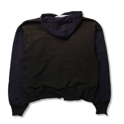FULL COUNT 3770-1 Fading Double Face Sweat Hoodie(damage less):Gry Egg/Blk Egg/Pnk Gry/Egg