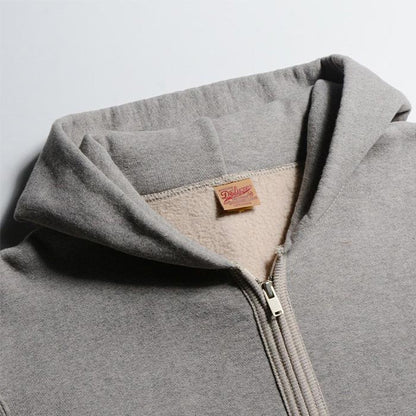 24FW デラックスウエア SPZ-00 FULLZIP PARKA PLAIN 杢GRAY.BEIGE フルジップパーカー メンズ ロングセラーモデル フーディー