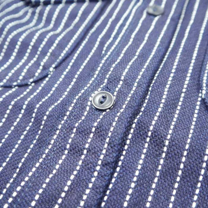 ウエス 501656 インディゴストライプネル ヘビーネルシャツ インディゴ メンズ