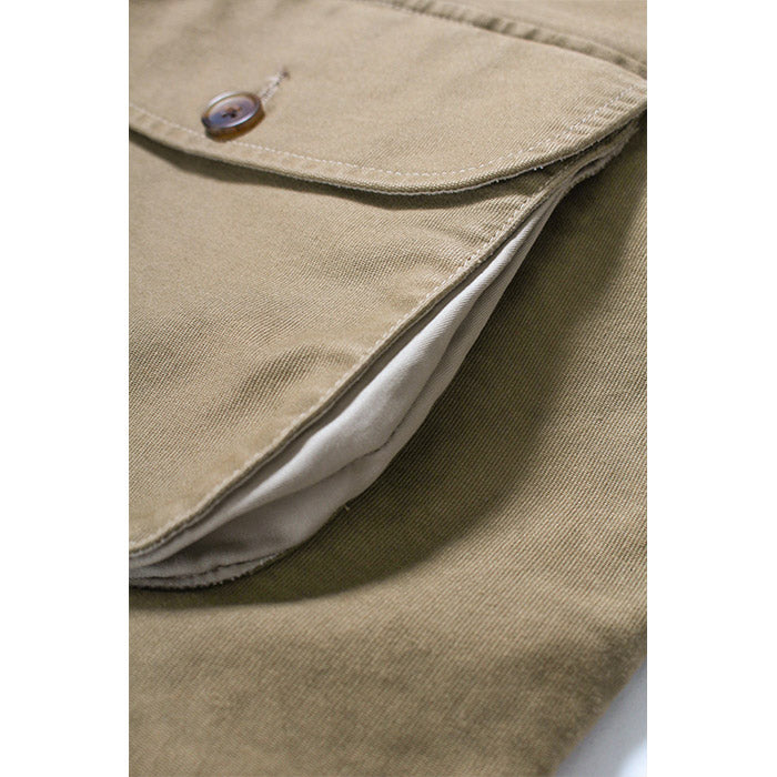 バウワウ BW2302-WJ WARDEN JACKET KHAKI AGEING ワーデンジャケット カーキ メンズ