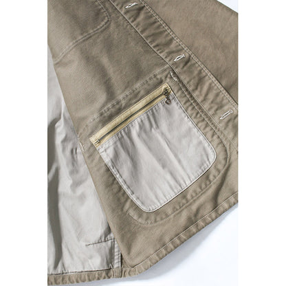 バウワウ BW2302-WJ WARDEN JACKET KHAKI AGEING ワーデンジャケット カーキ メンズ