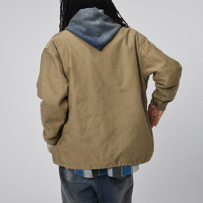 バウワウ BW2302-WJ WARDEN JACKET KHAKI AGEING ワーデンジャケット カーキ メンズ
