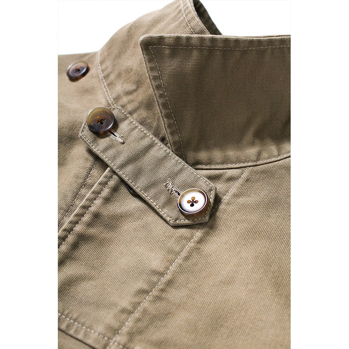 バウワウ BW2302-WJ WARDEN JACKET KHAKI AGEING ワーデンジャケット カーキ メンズ