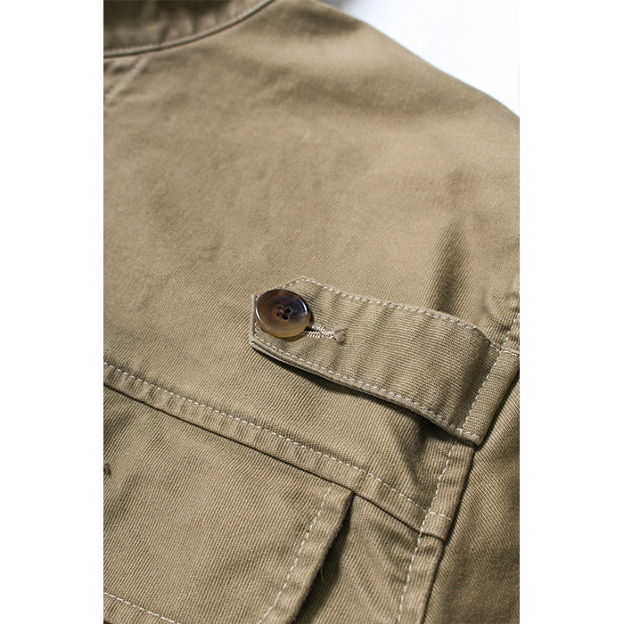 バウワウ BW2302-WJ WARDEN JACKET KHAKI AGEING ワーデンジャケット カーキ メンズ