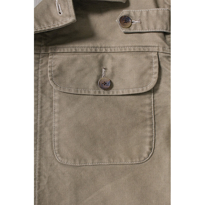 バウワウ BW2302-WJ WARDEN JACKET KHAKI AGEING ワーデンジャケット カーキ メンズ