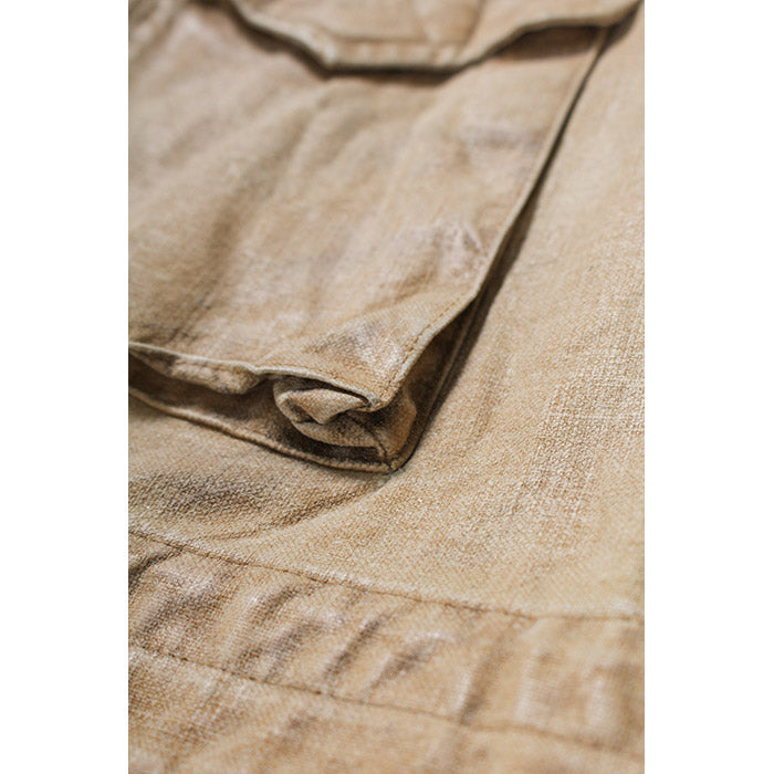 バウワウ BW2302-TCFJ TIN CLOTH FIELD JACKET TAN DUSTY AGEING オイルフィニッシュ フィールドジャケット ベージュ メンズ