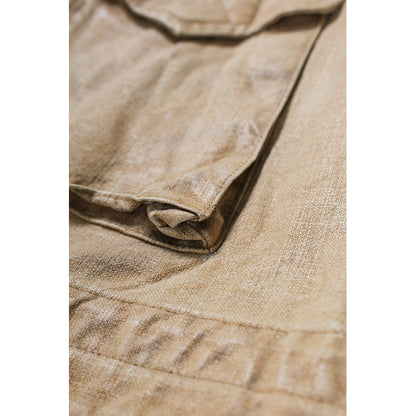 バウワウ BW2302-TCFJ TIN CLOTH FIELD JACKET TAN DUSTY AGEING オイルフィニッシュ フィールドジャケット ベージュ メンズ