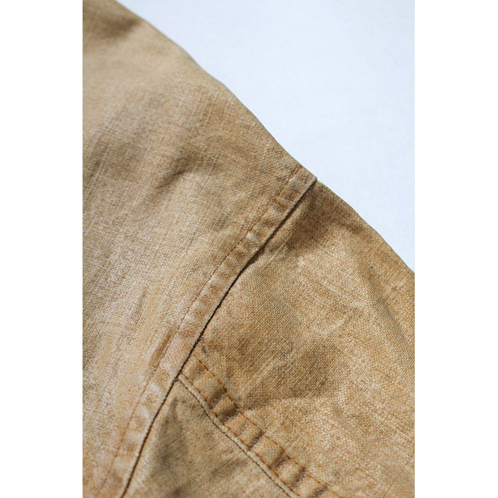 バウワウ BW2302-TCFJ TIN CLOTH FIELD JACKET TAN DUSTY AGEING オイルフィニッシュ フィールドジャケット ベージュ メンズ