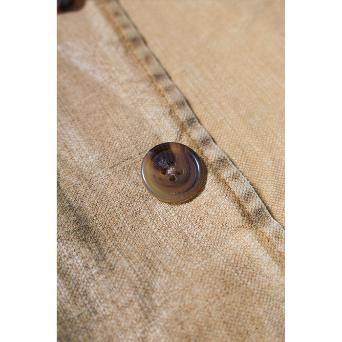 バウワウ BW2302-TCFJ TIN CLOTH FIELD JACKET TAN DUSTY AGEING オイルフィニッシュ フィールドジャケット ベージュ メンズ
