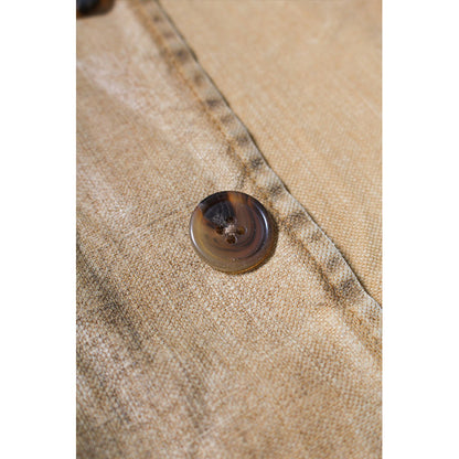 バウワウ BW2302-TCFJ TIN CLOTH FIELD JACKET TAN DUSTY AGEING オイルフィニッシュ フィールドジャケット ベージュ メンズ