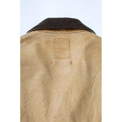 バウワウ BW2302-TCFJ TIN CLOTH FIELD JACKET TAN DUSTY AGEING オイルフィニッシュ フィールドジャケット ベージュ メンズ