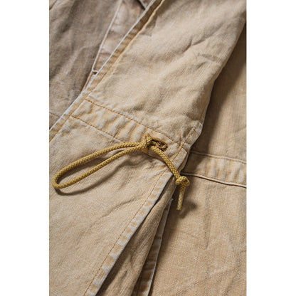 バウワウ BW2302-TCFJ TIN CLOTH FIELD JACKET TAN DUSTY AGEING オイルフィニッシュ フィールドジャケット ベージュ メンズ