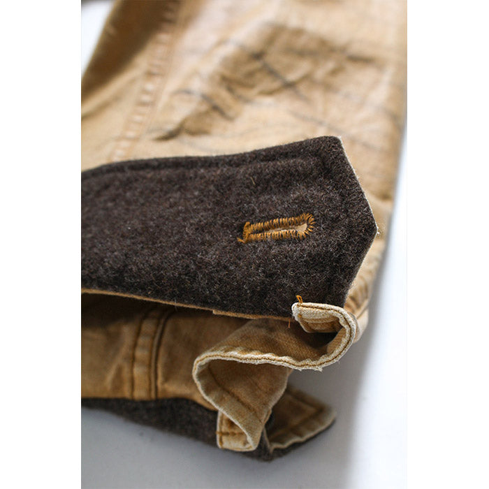 バウワウ BW2302-TCFJ TIN CLOTH FIELD JACKET TAN DUSTY AGEING オイルフィニッシュ フィールドジャケット ベージュ メンズ
