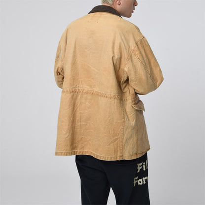 バウワウ BW2302-TCFJ TIN CLOTH FIELD JACKET TAN DUSTY AGEING オイルフィニッシュ フィールドジャケット ベージュ メンズ