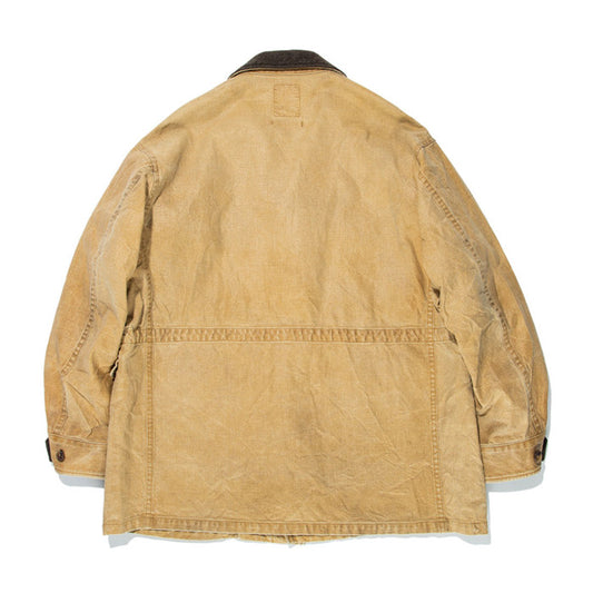 バウワウ BW2302-TCFJ TIN CLOTH FIELD JACKET TAN DUSTY AGEING オイルフィニッシュ フィールドジャケット ベージュ メンズ