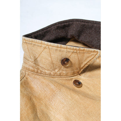 バウワウ BW2302-TCFJ TIN CLOTH FIELD JACKET TAN DUSTY AGEING オイルフィニッシュ フィールドジャケット ベージュ メンズ