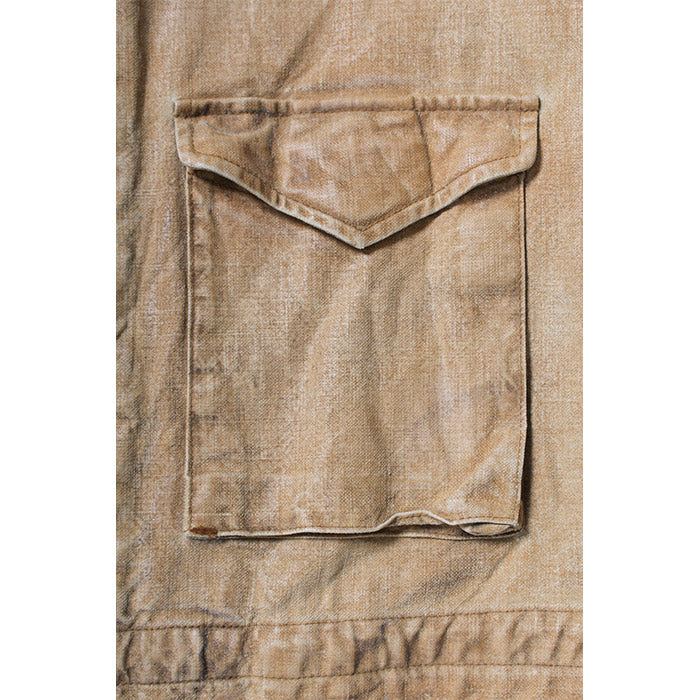 バウワウ BW2302-TCFJ TIN CLOTH FIELD JACKET TAN DUSTY AGEING オイルフィニッシュ フィールドジャケット ベージュ メンズ