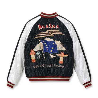テーラー東洋 Lot No. TT15544-128 Late 1950s Style Velveteen Souvenir Jacket “MOUNTAIN GOAT” × “ALASKANFLAG”