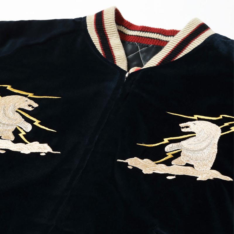 テーラー東洋 Lot No. TT15544-128 Late 1950s Style Velveteen Souvenir Jacket “MOUNTAIN GOAT” × “ALASKANFLAG”