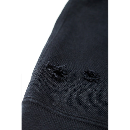 バウワウ BW2302-ZDCS ZIP DAMAGED CREW SWEAT BLACK DAMAGE ヴィンテージクルースウェット ブラック メンズ