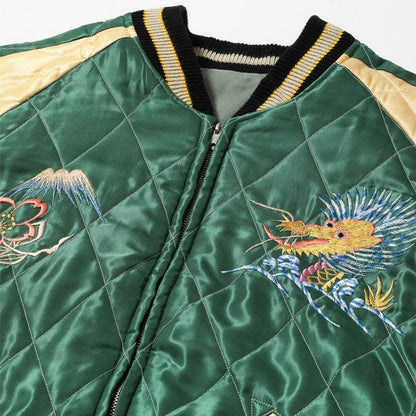 テーラー東洋 Lot No. TT15544-141 Mid 1950s Style Velveteen Souvenir Jacket “BLACK EAGLE” × “JAPAN MAP”