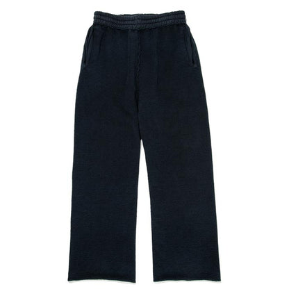 バウワウ BW2302-ZDSP ZIP DAMAGED SWEAT PANTS ブラック メンズ スウェット パンツ 擬音ワードプリント ヴィンテージスウェット
