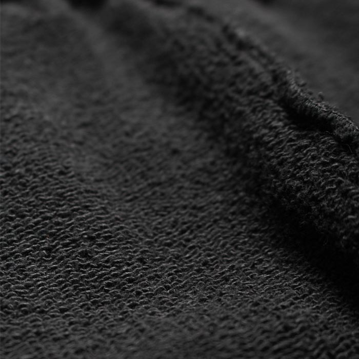 バウワウ BW2302-ZDSP ZIP DAMAGED SWEAT PANTS ブラック メンズ スウェット パンツ 擬音ワードプリント ヴィンテージスウェット