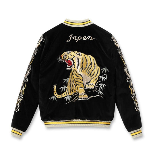 テーラー東洋 Lot No. TT15544-119 Mid 1950s Style Velveteen Souvenir Jacket “ROARING TIGER” × “WHITE EAGLE”