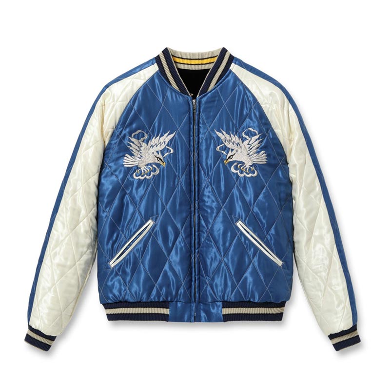 テーラー東洋 Lot No. TT15544-119 Mid 1950s Style Velveteen Souvenir Jacket “ROARING TIGER” × “WHITE EAGLE”