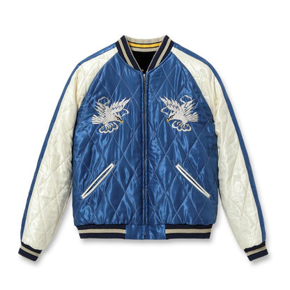 テーラー東洋 Lot No. TT15544-119 Mid 1950s Style Velveteen Souvenir Jacket “ROARING TIGER” × “WHITE EAGLE”