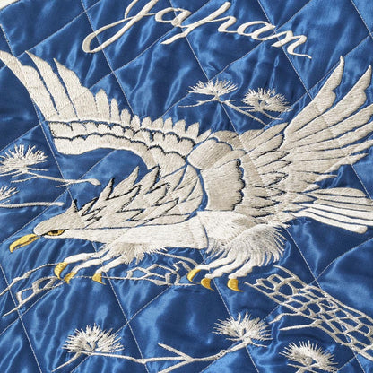 テーラー東洋 Lot No. TT15544-119 Mid 1950s Style Velveteen Souvenir Jacket “ROARING TIGER” × “WHITE EAGLE”