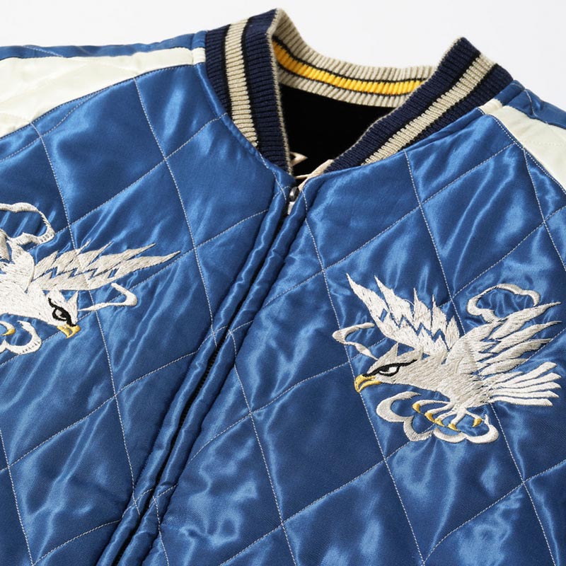 テーラー東洋 Lot No. TT15544-119 Mid 1950s Style Velveteen Souvenir Jacket “ROARING TIGER” × “WHITE EAGLE”