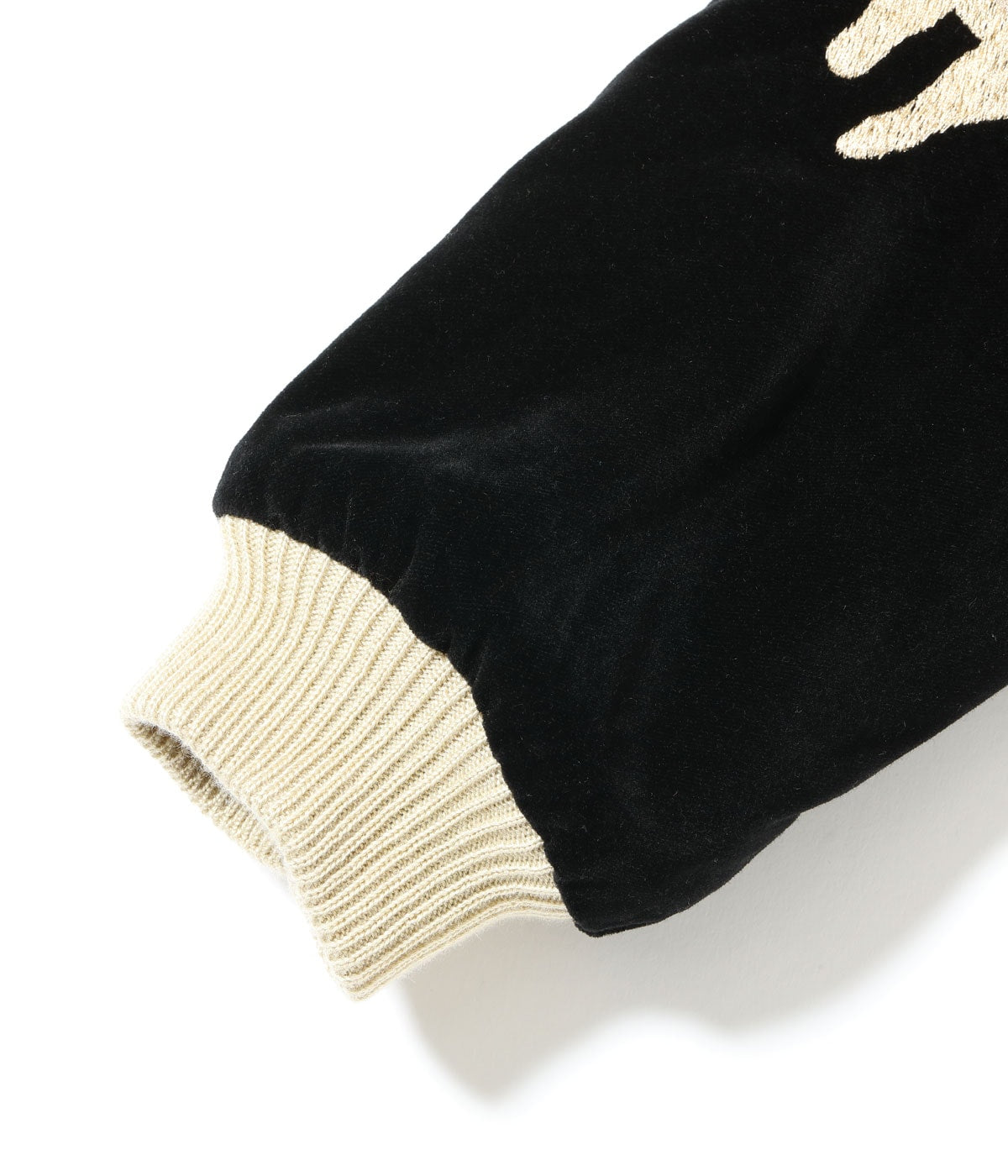 TOYO ENTERPRISE Lot No. TT15792-119 / Late 1950s Style Velveteen Souvenir Jacket “POLAR BEAR” × “ALASKA MAP”