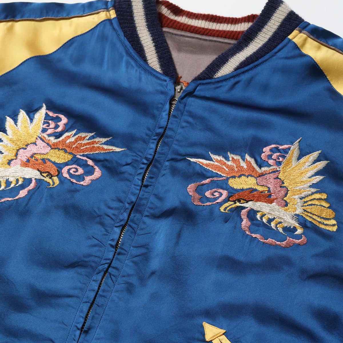 テーラー東洋 Lot No. TT15618-125 / Early 1950s Style Acetate Souvenir Jacket “KOSHO & CO.” Special Edition “WHITE DRAGON” × “WHITE DRAGON”