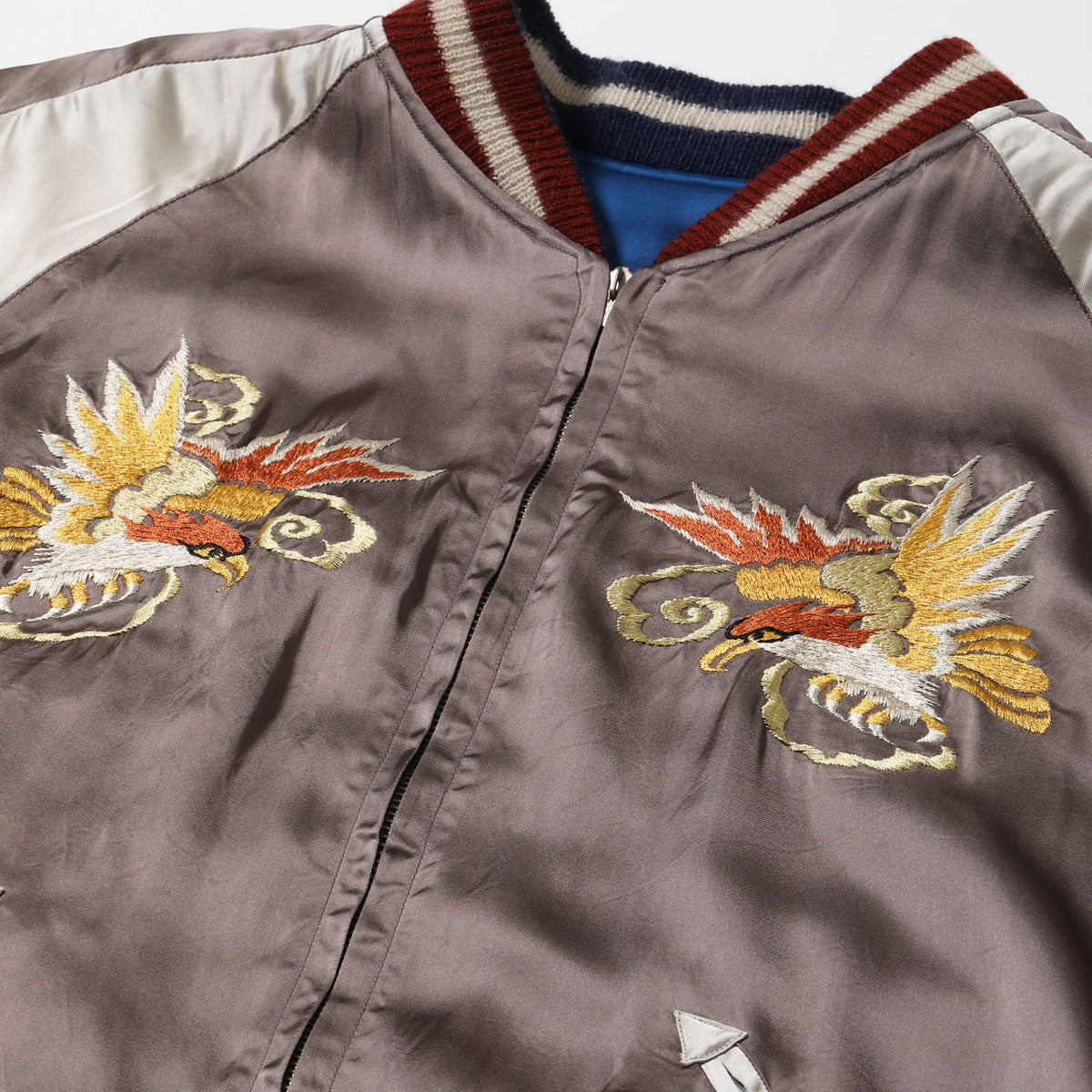 テーラー東洋 Lot No. TT15618-125 / Early 1950s Style Acetate Souvenir Jacket “KOSHO & CO.” Special Edition “WHITE DRAGON” × “WHITE DRAGON”