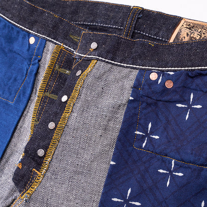 SAMURAI JEANS×UNIQUE JEAN STORE 別注 蝦夷ジーンズ S510VXJ-Ezo TYPE12-NIPOPO 二ポポ17oz 右綾デニム