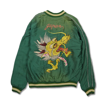 テーラー東洋 Lot No. TT15393-145 / Early 1950s Style Acetate Souvenir Jacket “DRAGON HEAD” × “ROARING TIGER” (AGING MODEL)