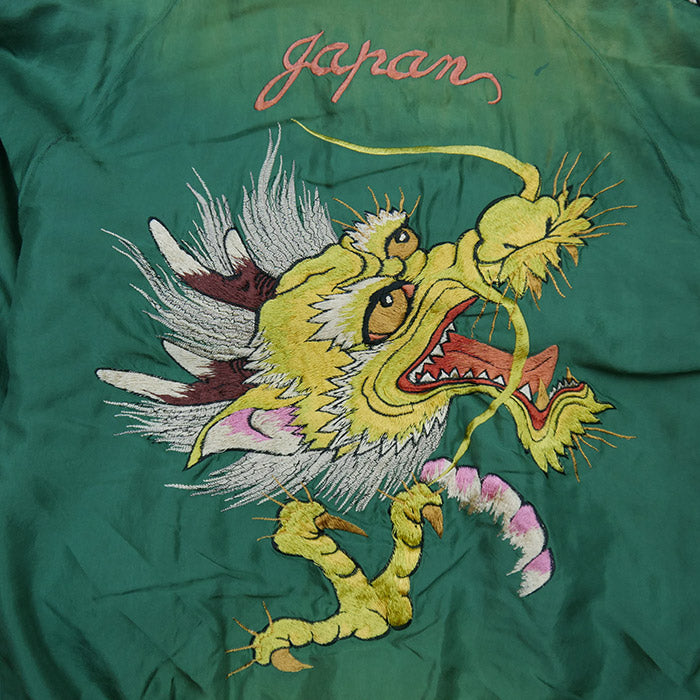 テーラー東洋 Lot No. TT15393-145 / Early 1950s Style Acetate Souvenir Jacket “DRAGON HEAD” × “ROARING TIGER” (AGING MODEL)