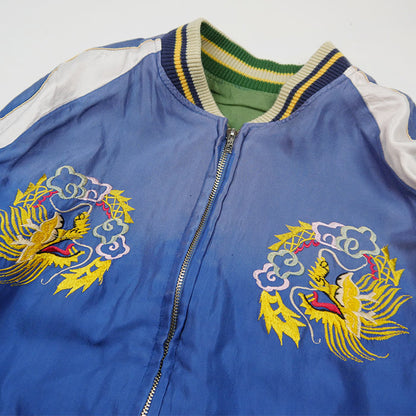 テーラー東洋 Lot No. TT15393-145 / Early 1950s Style Acetate Souvenir Jacket “DRAGON HEAD” × “ROARING TIGER” (AGING MODEL)