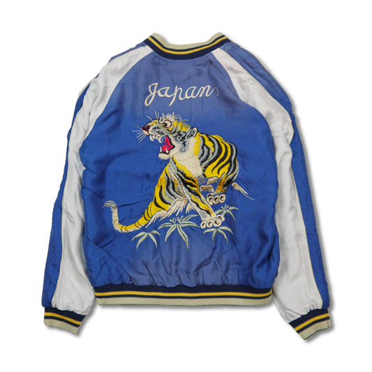 テーラー東洋 Lot No. TT15393-145 / Early 1950s Style Acetate Souvenir Jacket “DRAGON HEAD” × “ROARING TIGER” (AGING MODEL)