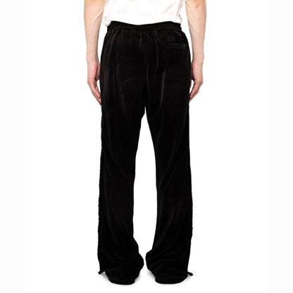 Bleached Velor Pants:BLACK