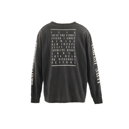 セントマイケル SM-YS1-0000-011 LS TEE / TEMPEST / BLACK メンズ 長袖 プリントTシャツ ロンT バックプリント
