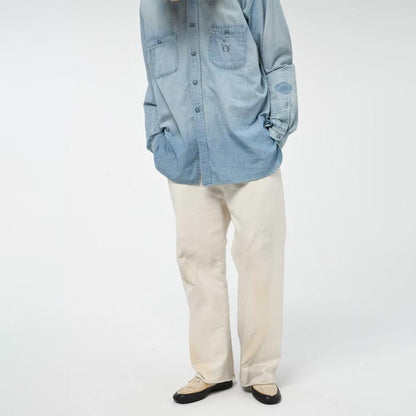 バウワウ BW242-USSPA USN SEEBEES SWEAT PT AGING ホワイトエイジング メンズ スウェットパンツ